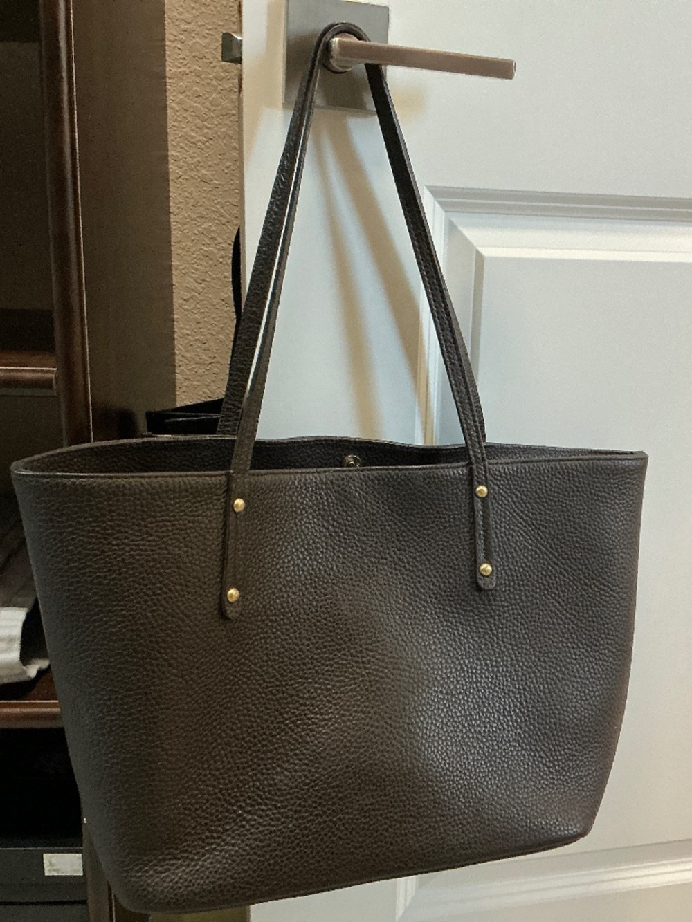 Gigi New York Taylor Tote - Large, Brown Leather
